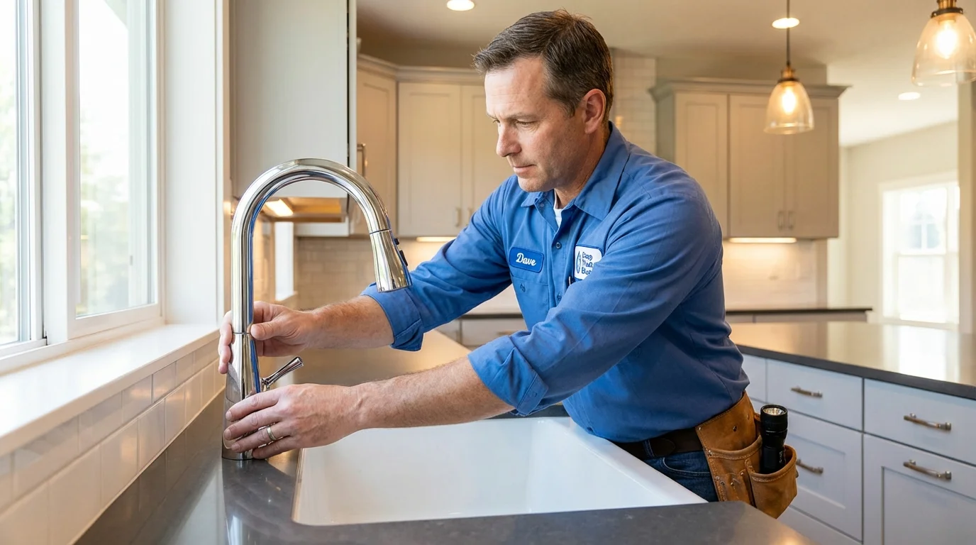 Kitchen faucet installation by Johns Plumbing LLC in Miami Beach