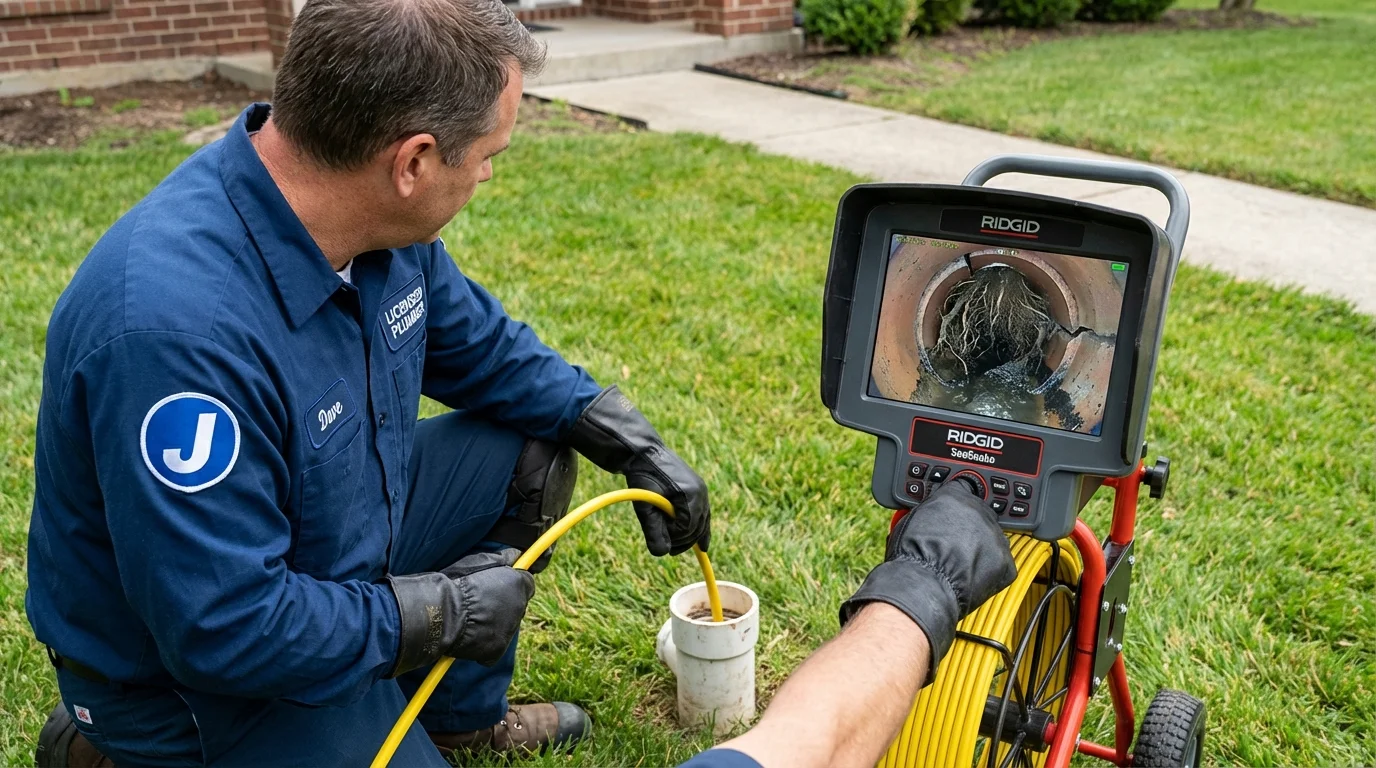 Sewer camera inspection being performed by Johns Plumbing LLC in Miami Beach